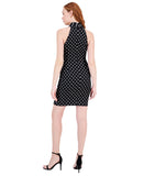 RACHEL by Rachel Roy Polka Dot Harland Printed Halter Dress Black / White M