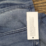 DG2 by Diane Gilman Womens Straight Leg Distressed Stretch Jeans Blue 14 Tall