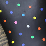 Sugar Women's Raffle Printed Rain Boot RAFFLE4 Black Fiesta Dot 9M