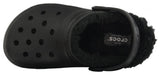 Crocs Kids Unisex Classic Lined Slippers Clog 203506-060 Black / Black 9T