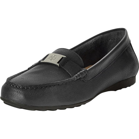 Giani Bernini Womens Dailyn Leather Moccasin Loafers DAILYN Black 7M
