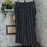 A New Day Women's Striped Mid-Rise Wide Leg Pull-On Pants 78321632