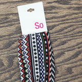 So Women's Geometric Printed Headwrap 1901857 Multicolor One Size