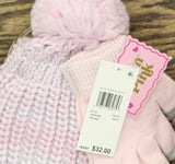 InMocean Big Girls 3-Piece Snuggle Beanie, Scarf and Gloves Set Pink One Size