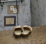 Jones New York Womens Carolton Woven Slingback Flats Rose Gold Pink 7M