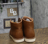 Goodfellow & Co Mens Niles Mock Toe Boots 90971861 Cognac Brown 7