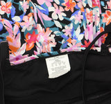 Swim Solutions Womens Floral Empire Waist Swimdress One Piece Pink Multi 12