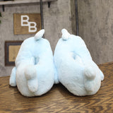 Cat & Jack Kids Boys Whale Character Slippers 92541968 Blue XL (6-7)