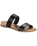 Style & Co. Womens Elliee Flat Sandals 10020656300 Black / Brown 10.5M