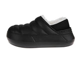 Foamwalk Boys Puffy Fur Lined Clogs 431193 Black 2-3