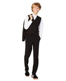 Calvin Klein Big Boys Slim Fit Stretch Suit Pants K8D0045 Black 8