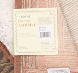 Better Trends Torrent Collection Bath Rug Rectangle Mat Rose Pink Multi 21x34