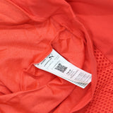 Puma Womens Mesh Front Athletic Cropped Hoodie Sweatshirt Red Orange XL