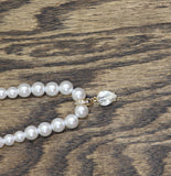 Daisy Fuentes Pendant Charm Necklace Bracelet Set Pearl White / Gold 18" + 4"