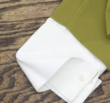 By Stacy London Womens Crepe Blazer Attached Long Sleeve Collared Shirt Moss L