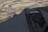 s&k Famous Brands Mens Wool Blend 2-Piece Suit Set Gray Plaid 42R / 36W
