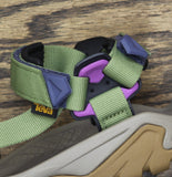 Teva 5 Universal Sport Adjustable Strappy Open Toe Sandals Iguana Green Multi 7M