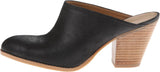 Nine West Women's Block Heel Hannah Leather Mule 25001062-169 Black Leather 6.5M