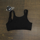 ZUZIFY Womens Racerback Front Closure Mesh Back Sports Bra Black 36B