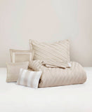 Madison Park Riva Jacquard 7-Piece Comforter Bedding Set Beige Brown King