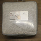 Hotel Collection Prism Matelasse 3-Piece Cotton Comforter Set Charcoal Gray King