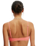 Cotton On Women's Super Scoop-Neck Bikini Top 6338112-19 Shell Pink Terry L
