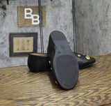INC International Concepts Womens Rachany Hardware Flats Black Smooth 8M