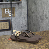 Havaianas Womens Slim Thong Flip Flops 4000030 Dark Brown Metallic 6M