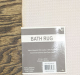 Popular Bath Sequin Skid Resistant Mat Rug Rectangle Blush Pink Brown 21x32