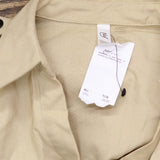 Ny Collection Petite Sleeveless Button Front Linen Dress Plaza Taupe Brown PS
