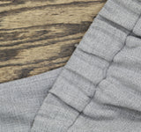 Kasper Straight Leg Pocketed Pull On Elastic Back Trouser Pants Pebble Gray L