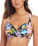 Bleu By Rod Beattie Sweet Escape Bra-Sized Bikini Swim Top Multi Black 40D