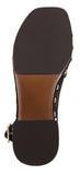 Mia Womens Eudora Platform Heels Studded GS1754706 Chocolate Brown 8M