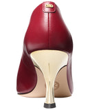 Michael Michael Kors Womens Luna Mid Pumps Heels 40F4LUMP3L Deep Red 8M