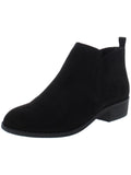 American Rag Womens Cadee Almond Toe Ankle Fashion Boots Black Microsuede 10M