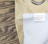 ZUZIFY Blackout Curtain Polyester Grommet Brown 50x96