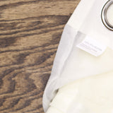 Regal Home Solid Grommet Top Sheer Single Curtain Panel Ivory Off White 50x95