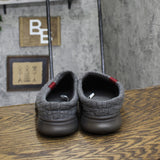 Dluxe By Dearfoams Mens Julien Clog Slippers 86802585 Gray L (11-12)