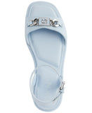 DKNY Womens Bacliff Ankle Strap Flats Celeste Blue 11M