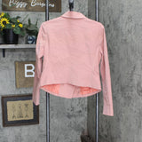 LC Lauren Conrad Womens Corduroy Blazer Jacket 165fa34c1ef4db Pink M