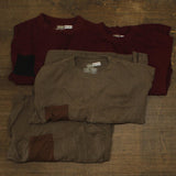 Schmidt Workwear of 4 Cotton Long Sleeve Work T-Shirt Tee Red / Green L / 2XL