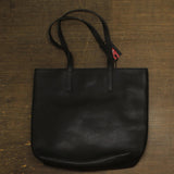 Champs Onyx Collection Leather Vertical Tote Black One Size