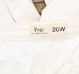 Me By Jennie Garth Piece Dye Full Length Flare Jeans A682345 White 20W