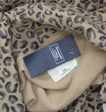 Abercrombie & Fitch A&F Collection Open Front Cardigan Sweater Cheetah Brown 2XS