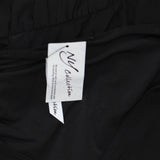 Ny Collection Womens Petites Matte Jersey V-Neck Jumpsuit YQIU0004 Black PXL