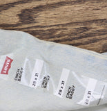 Levi's Baggy Jeans Button Fly High Rise Relaxed Straight Leg On Blast Blue 28X31