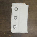 Regal Home Light-Filtering Grommet Top Single Curtain Panel White 38" x 84"