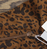 A New Day Toe Mid-Calf Cone Heel Boots Animal Print Leopard Brown Multi 8.5M