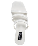 Jones New York Strappy Block Heel Slide Sandal Open Toe JNY-UNIKA White 8M