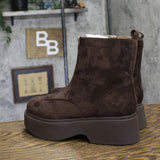 Wild Fable Honor Combat Platform Faux Suede Boots 94568512 Dark Brown 9M